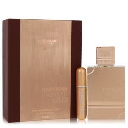 Al Haramain Amber Oud Gold Edition Extreme Gift Set - 3.4 Pure Perfume Spray + 0.34 Oz Refillable Spray -- For Women